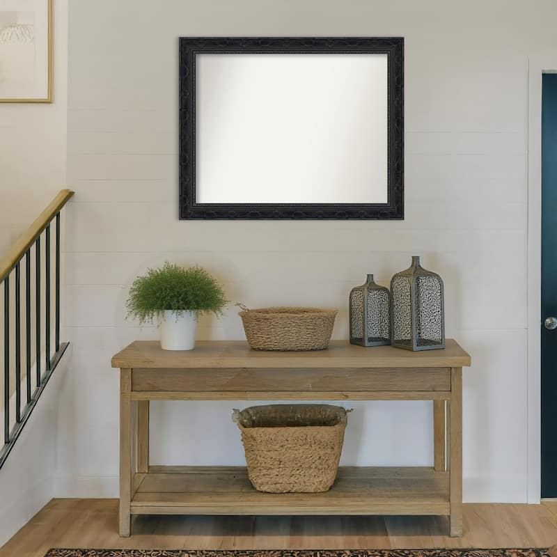 Filigree Non-Beveled Framed Wall Mirror