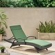 preview thumbnail 58 of 88, Salem Outdoor Chaise Lounge Cushion by Christopher Knight Home Jungle Green