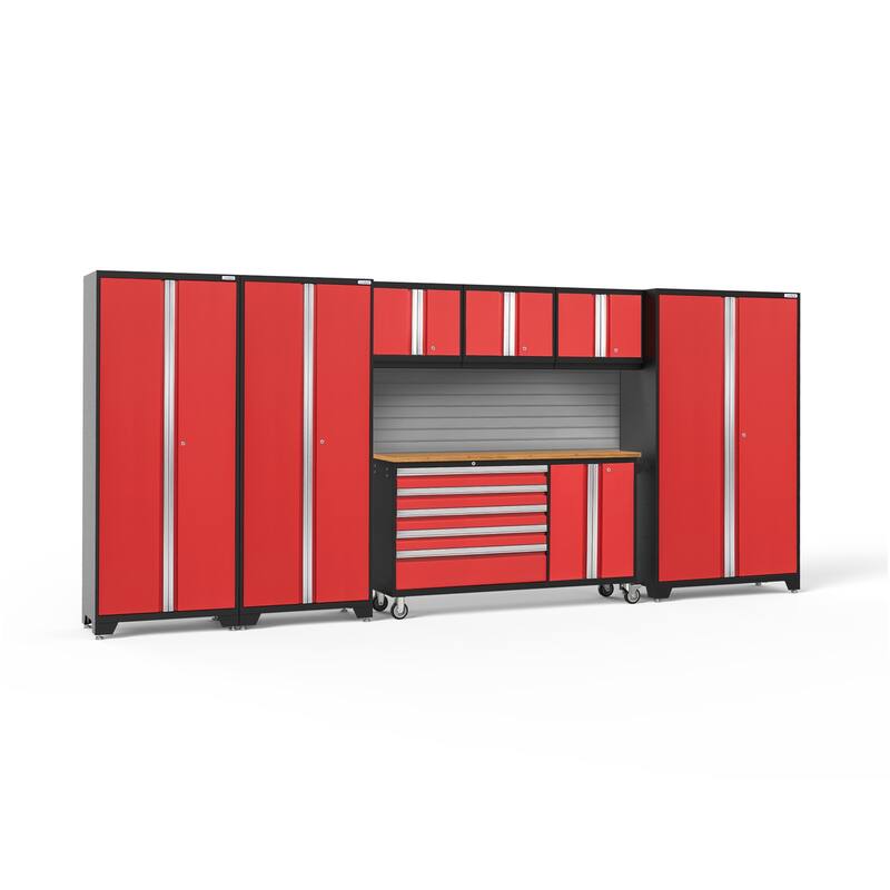 NewAge Products Bold 174" W x 18" D 7 Piece Garage Cabinet Set