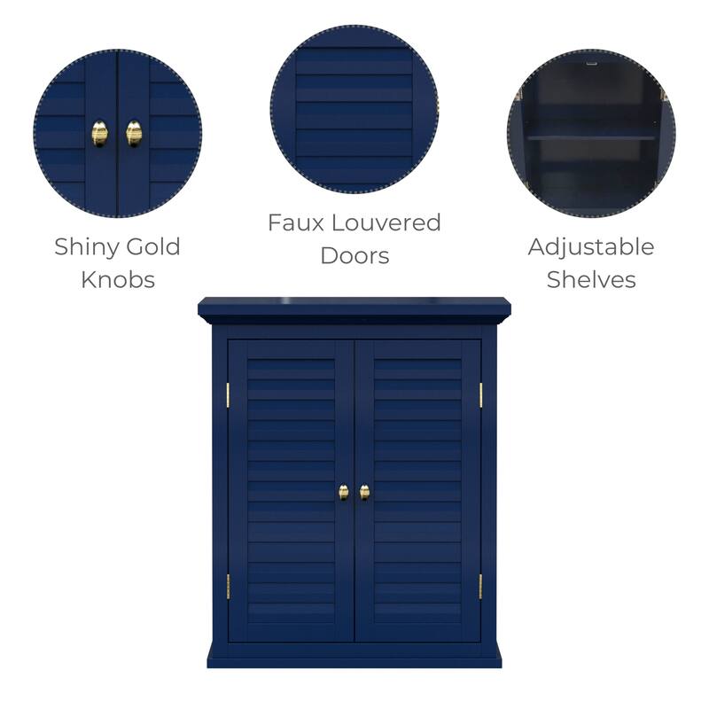 Teamson Home Glancy 20 in. x 24.02 in. Removable Wall Cabinet