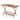 Gymax 54.5'' x 27.5'' Patio Dining Table w/ Teak Painting 2'' Umbrella