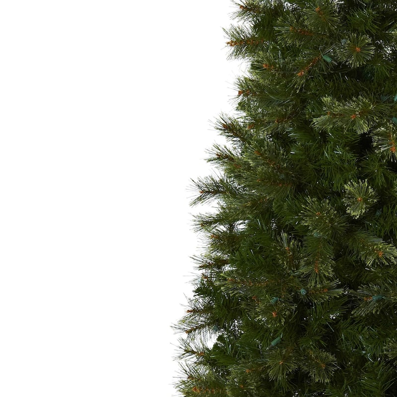 7.5ft. Cashmere Slim Artificial Christmas Tree with Clear Lights - Sleek Elegant Holiday X-Mas Display
