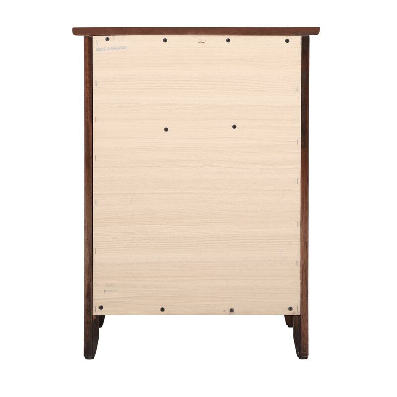 1 Drawer 1 Door Nightstand in Cappuccino Finish