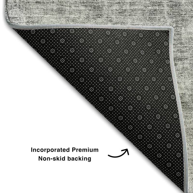 Premium Washable Super Soft Solid Ombre Mayfield Rug
