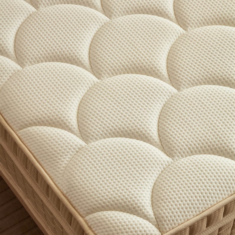 Mattress 14 Inch Hybrid Pillow Top Gel Memory Foam Medium Firm Motion Isolation Edge Support Fiberglass-Free