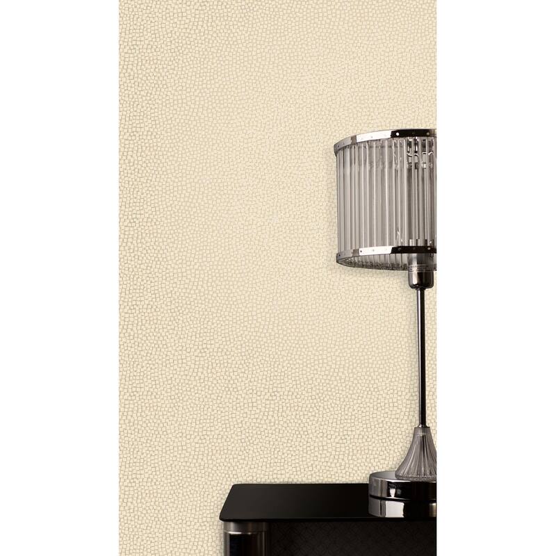 Decorline Ostinato Beige Geometric Wallpaper - 20.5in x 396in x 0.025in