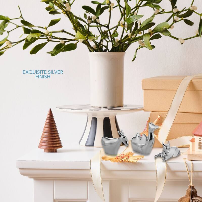 Nambe Metal Mini Nativity 3 Animals