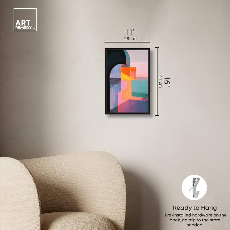 Color Blocks III Canvas by Art Remedy
