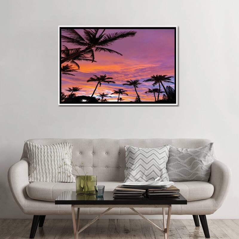 iCanvas "Pink Cloud Sunrise" by Sean Davey Framed