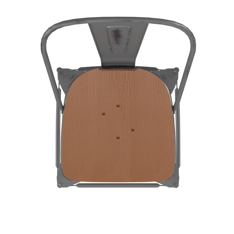 Indoor Counter Height Stool with Poly Resin Colorful Seat