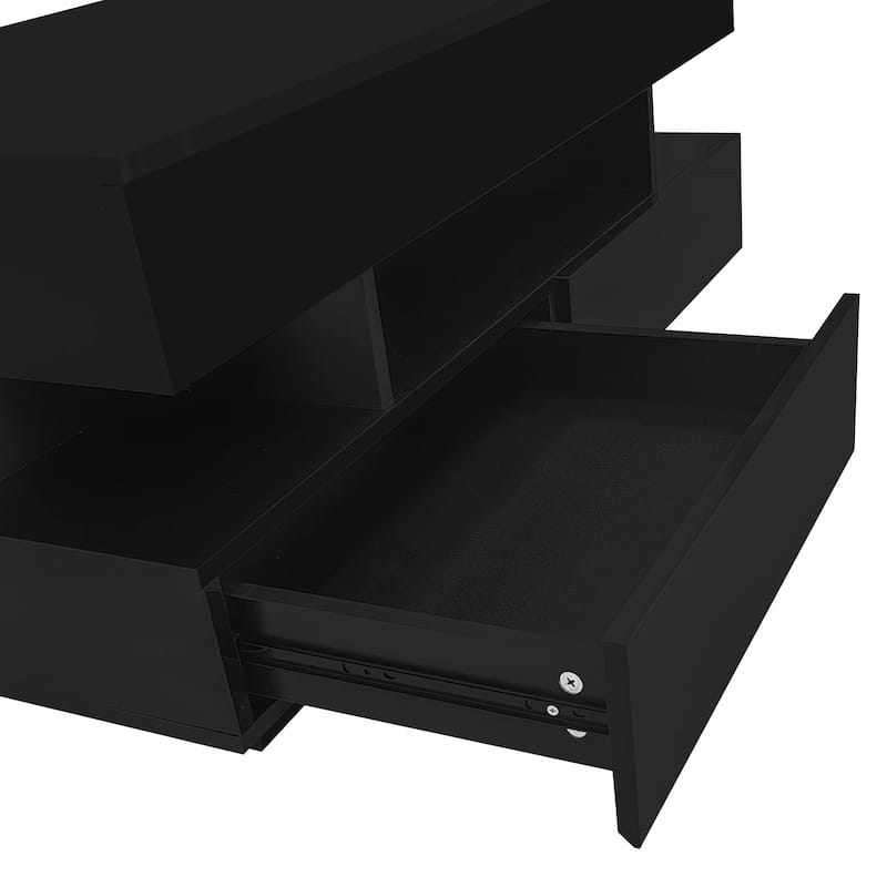 Lift-Top Coffee Table with 2 Drawers, Modern Coffee Table with Adequate Hidden Compartment