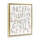 preview thumbnail 22 of 27, Stupell Nursery Animal Alphabet Chart Framed Floater Canvas Wall Art Design by Zirkus Design