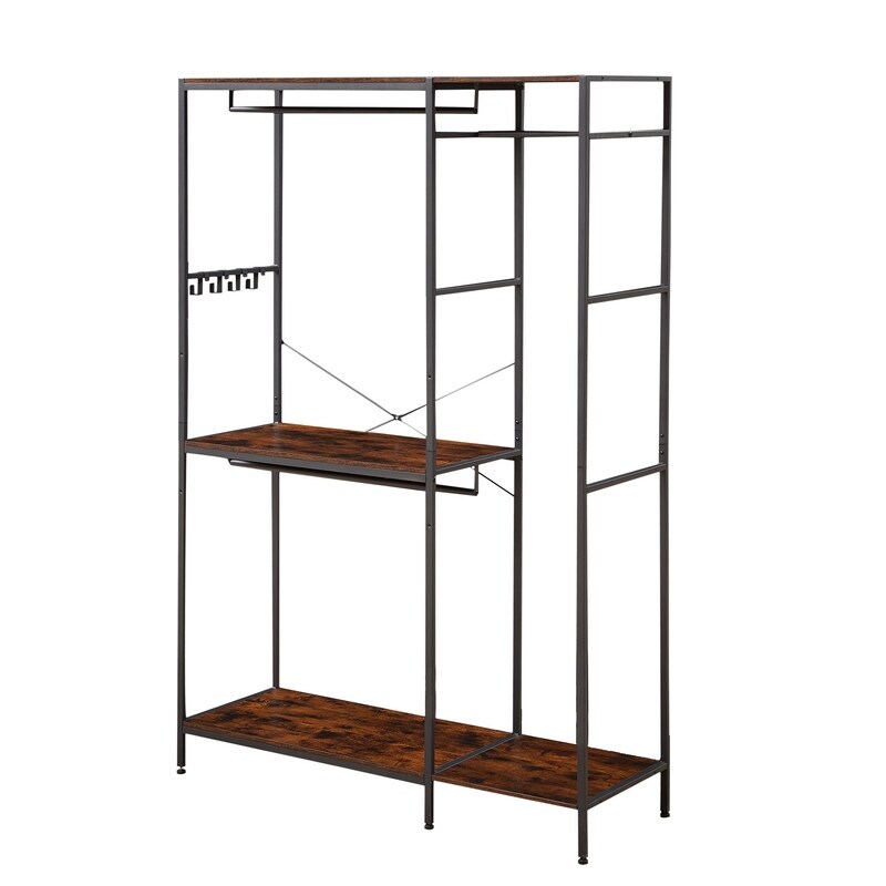 Freestanding closet shelving unit on sale