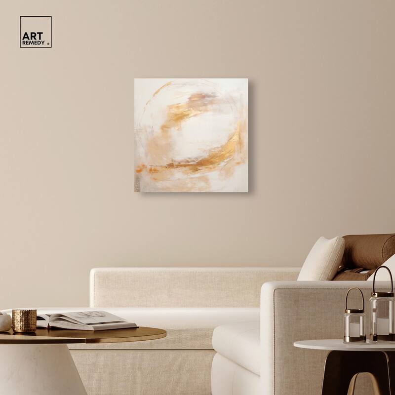 Golden Orb I Canvas by Art Remedy, Gallery Wrapped