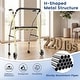 preview thumbnail 15 of 18, Costway Folding Walker for Seniors, Lightweight Aluminum Mobility