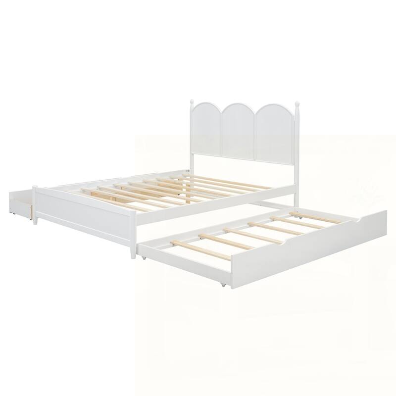 Platform Bed With with 2 Big Drawers