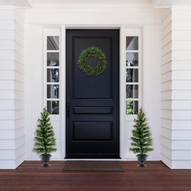 National Tree Company Warm Welcome Bundle Pre-Lit Assortment - 3 ft
