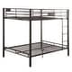 preview thumbnail 6 of 4, Sandy Black Double Queen Bunk Bed with Built-in Ladder