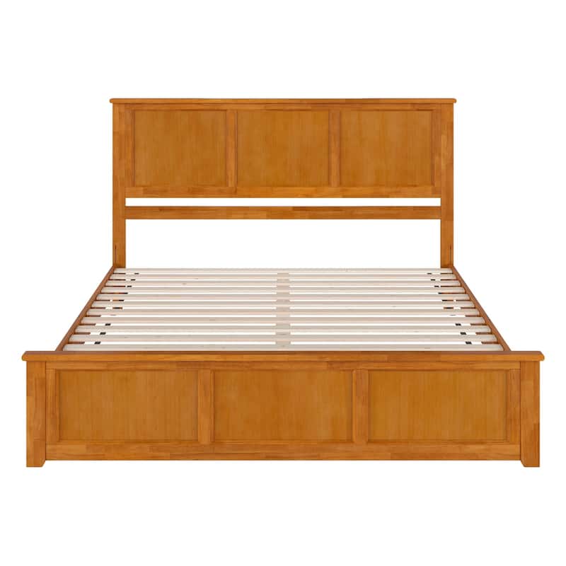 Charlotte Solid Wood Low Profile Platform Bed with Matching Footboard