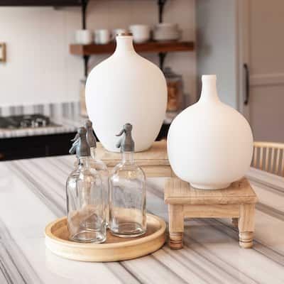 Kia Tall Matte White 15.75-inch Vase by East at Main (1-piece)