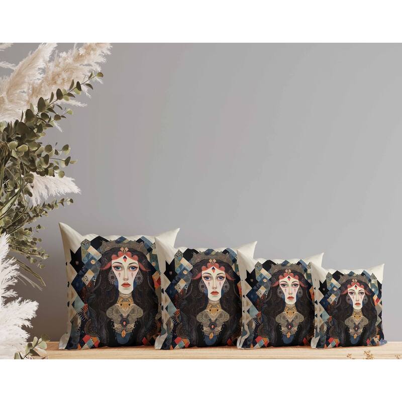 Supreme Serenity Faux Suede Reversible Throw Pillow Multi