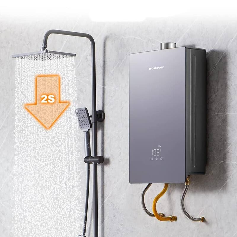 CAMPLUX 4.22-GPM 102000-BTU Indoor Propane Gas Tankless Water Heater with Vent Kit