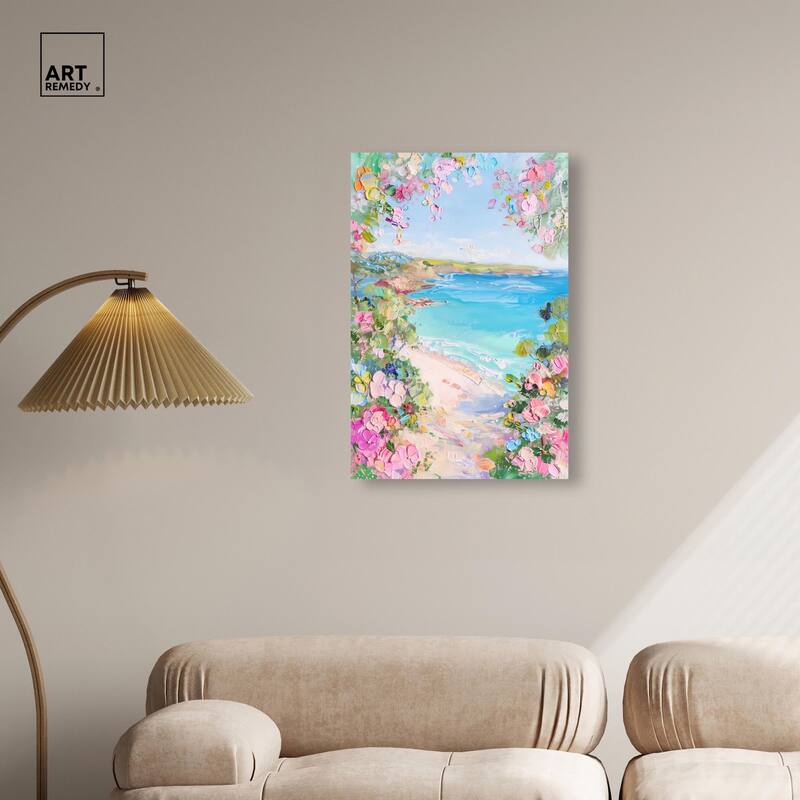 Hillside Harbor View II Canvas by Art Remedy, Gallery Wrapped
