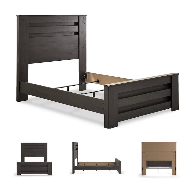 Brinxton Black Panel Bed