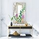 preview thumbnail 4 of 5, Designart 'Efflorescent Gold Simple 1' Farmhouse Mirror - Vanity Printed Mirror