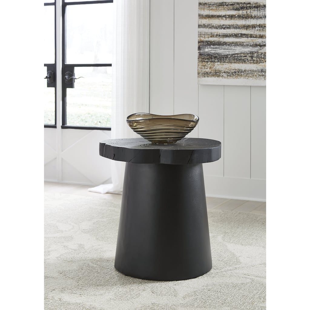 Signature Design by Ashley Wimbell Black End Table - 23"W x 23"D x 23"H