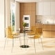 preview thumbnail 4 of 37, LeisureMod Astor Set of 4 Acrylic Plastic Transparent Dining Side Chair With Chrome Base for Home Kitchen Restaurant