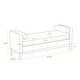 preview thumbnail 22 of 51, 66.34"W Elegant Upholstered Bench with Pillows for End of Bed, Bedroom, Living Room
