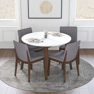 Keown 5 piece solid wood dining set sale