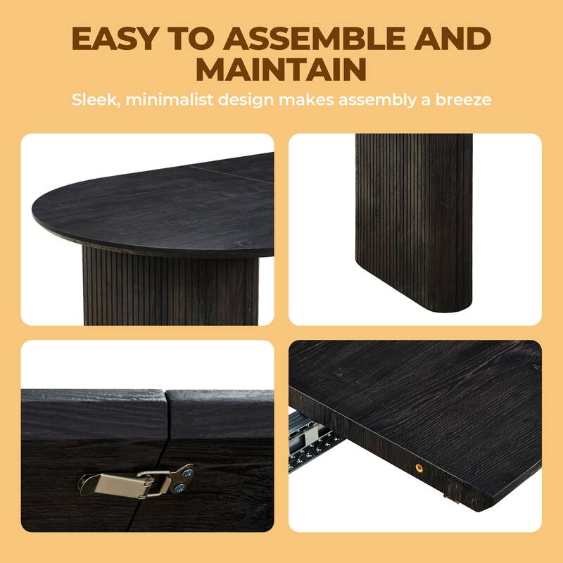 Extendable Multi Function Table MDF Top for Dining Office and Coffee