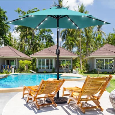 Bonosuki 7.5Ft LED Patio Market Umbrella Outdoor Table Umbrella