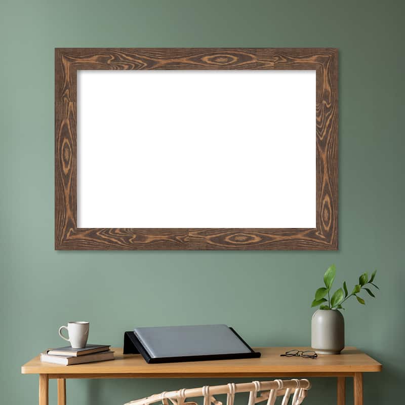 Amanti Art Bridge Black Framed Dry Erase Magnetic Board