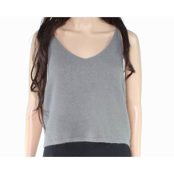 Shop Codexmode Womens Cami Top Sage Green Size Xl Knitted V Neck Cropped Overstock 9861