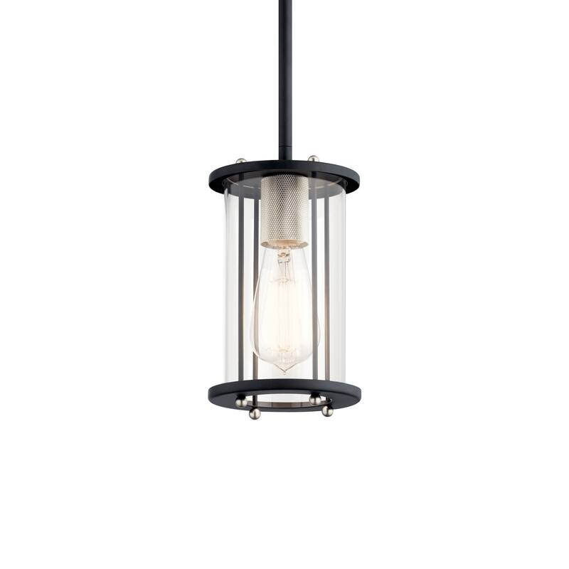 Kichler Lighting Loman 1-Light Matte Black Mini Pendant Light