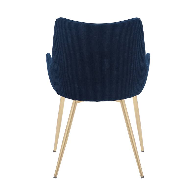 Avery Upholstered Dining Chair with Gold Legs
