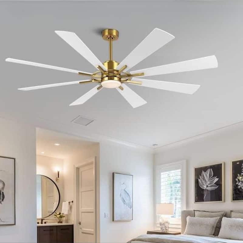 AeroBlade 60" 8-Blade 6-Speed Ceiling Fan with LED Light