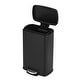 preview thumbnail 4 of 12, Innovaze 1.3 Gallon Stylish Rectangular Matt Step-on Trash Can