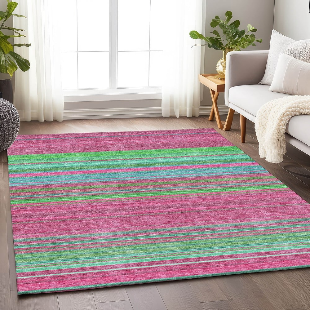 Premium Washable Super Soft Modern Stripes Mayfield Rug