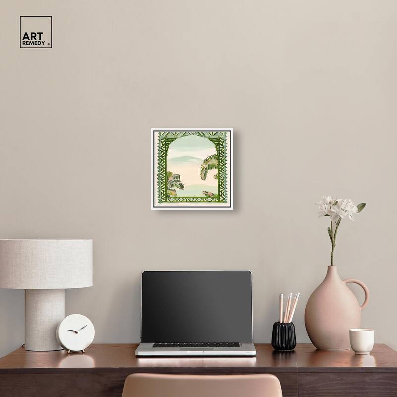 Palm View Vista Canvas by Art Remedy
