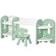 preview thumbnail 11 of 25, Qaba Kids Table and Chair Set, Storage Desk with Bookshelf for Study, Crafts, and Homeschooling