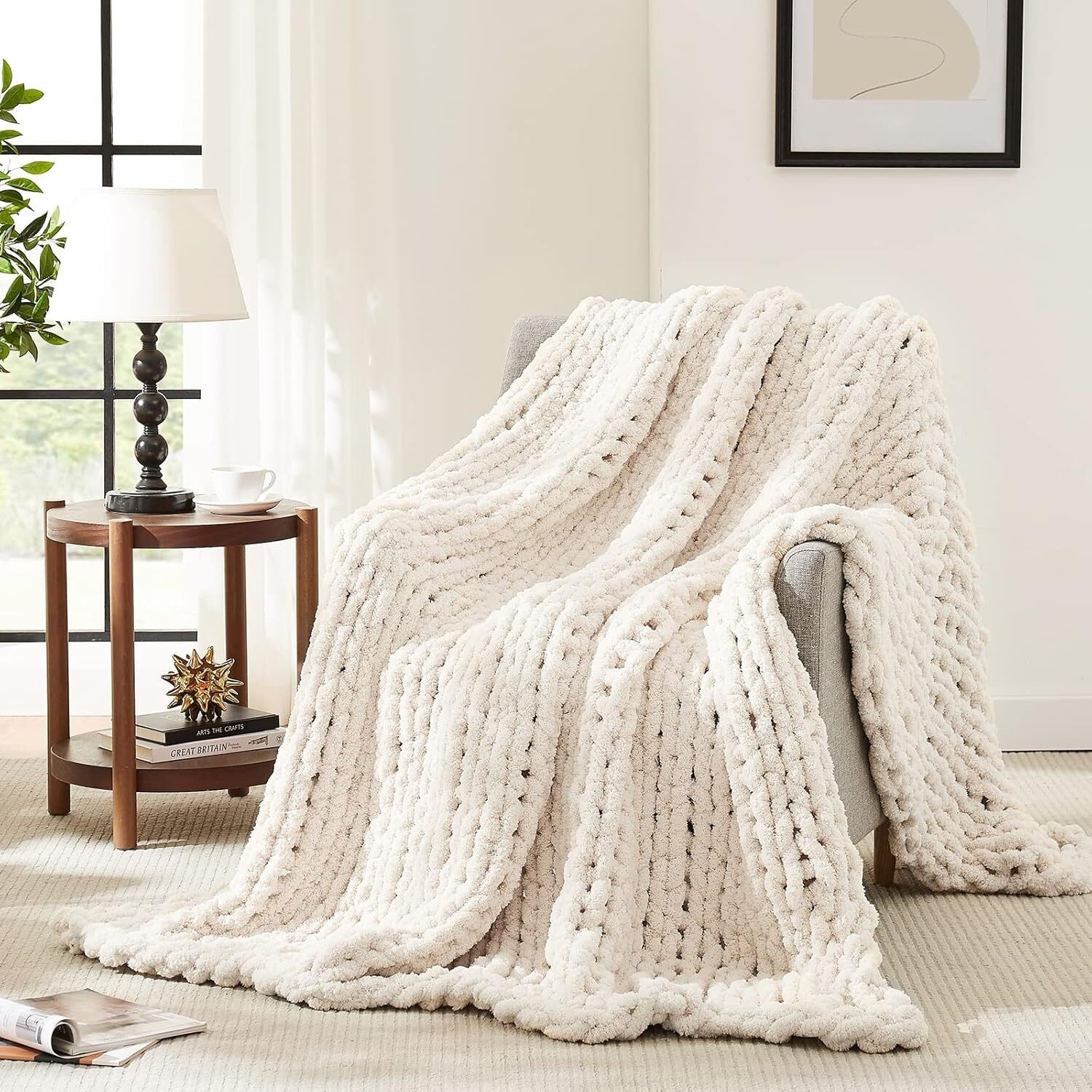 Dkny chenille cable knit throw discount