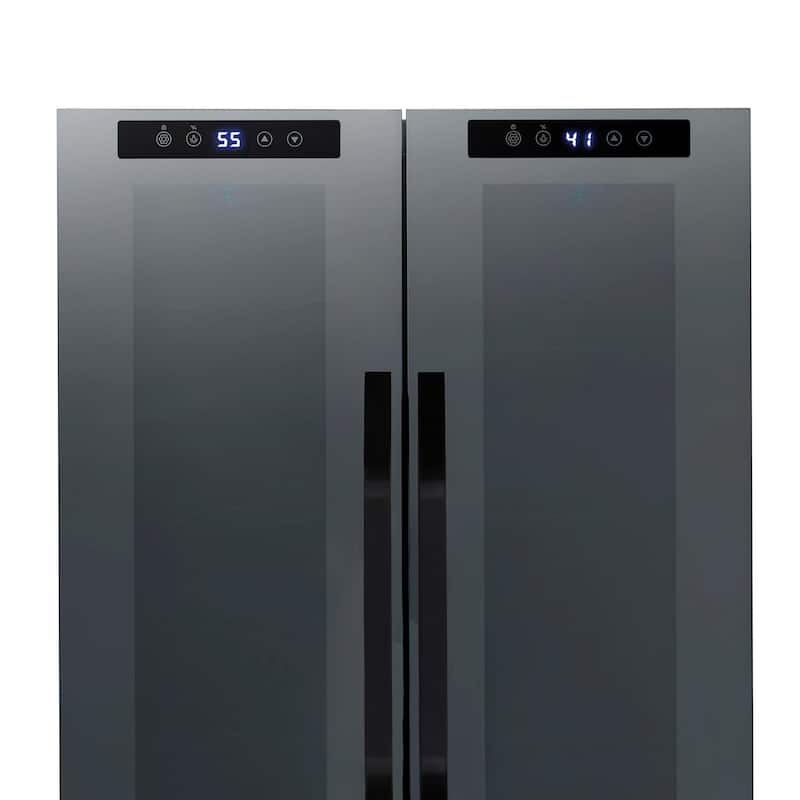 Newair Shadow Series Wine and Beverage Refrigerator, 12 Bottles & 39 Cans