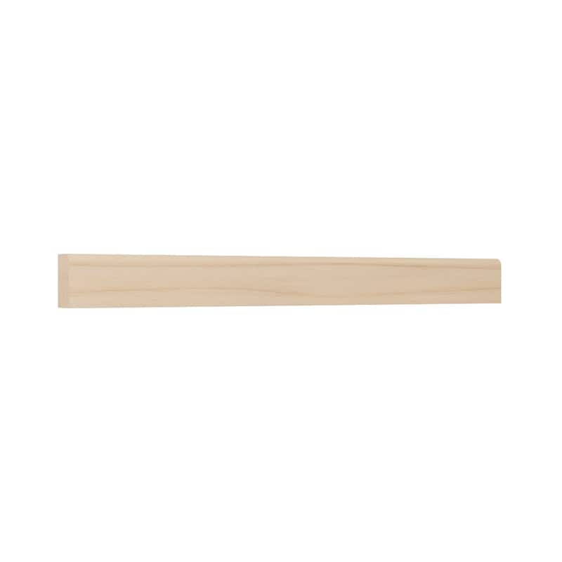 WM52: 7/16-in D x 3/4-in W x 96-in L Americraft Solid Hardwood Stain Grade Shoe Moulding