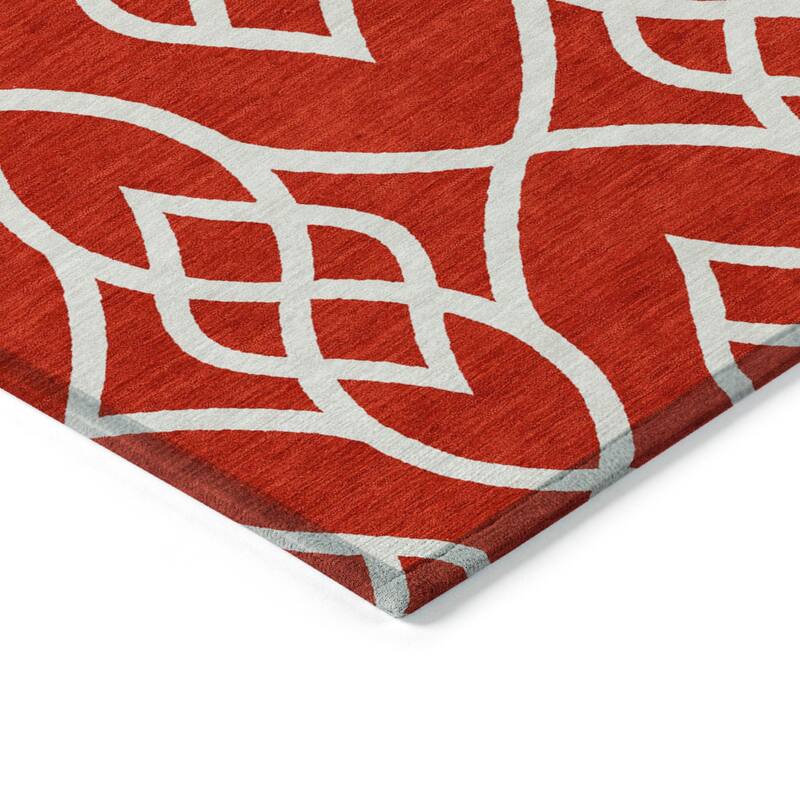 Machine Washable Indoor/ Outdoor Chantille Trellis Modern Rug
