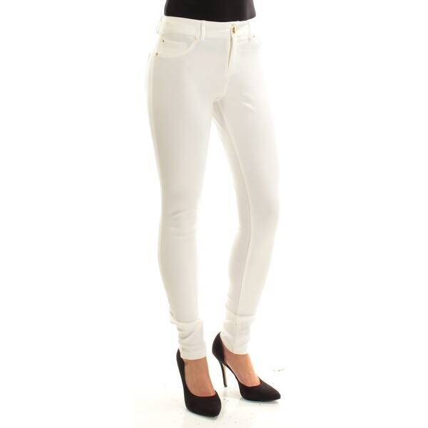 Shop Womens Ivory Skinny Pants Size 0 Free Shipping On Orders Over 45 Overstock 22432273