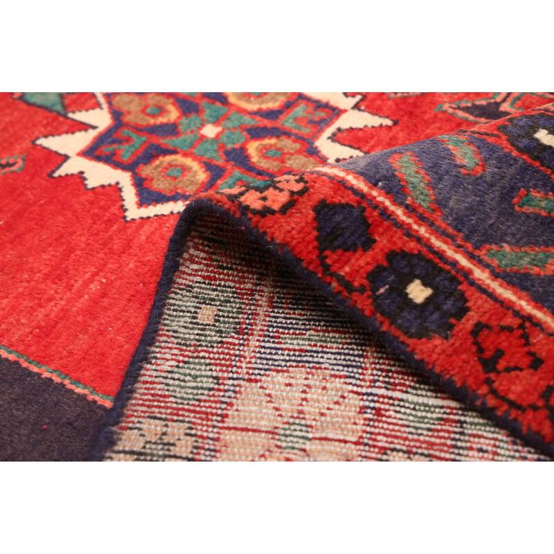 ECARPETGALLERY Hand-knotted Anadol Dark Navy Wool Rug - 3'4 x 9'7